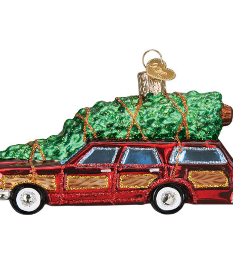 Station Wagon With Tree Ornament