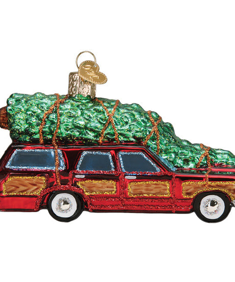 Station Wagon With Tree Ornament