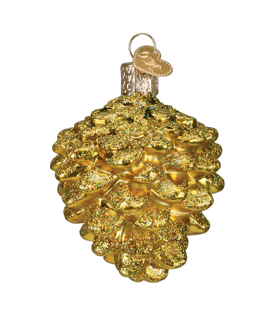 Small Gold Pine Cone
