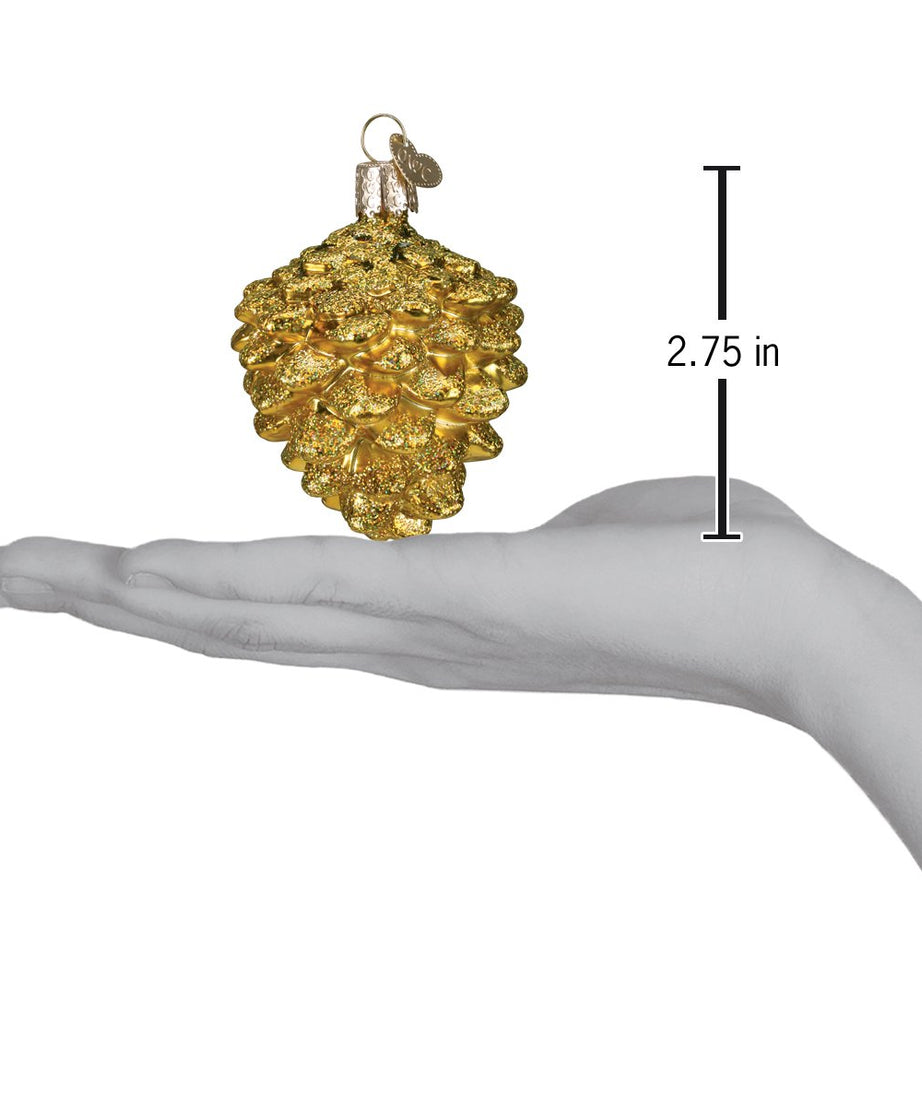 Small Gold Pine Cone