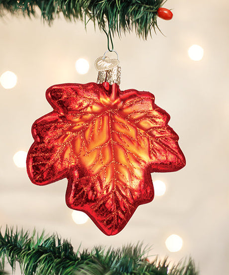 Red Maple Leaf Ornament