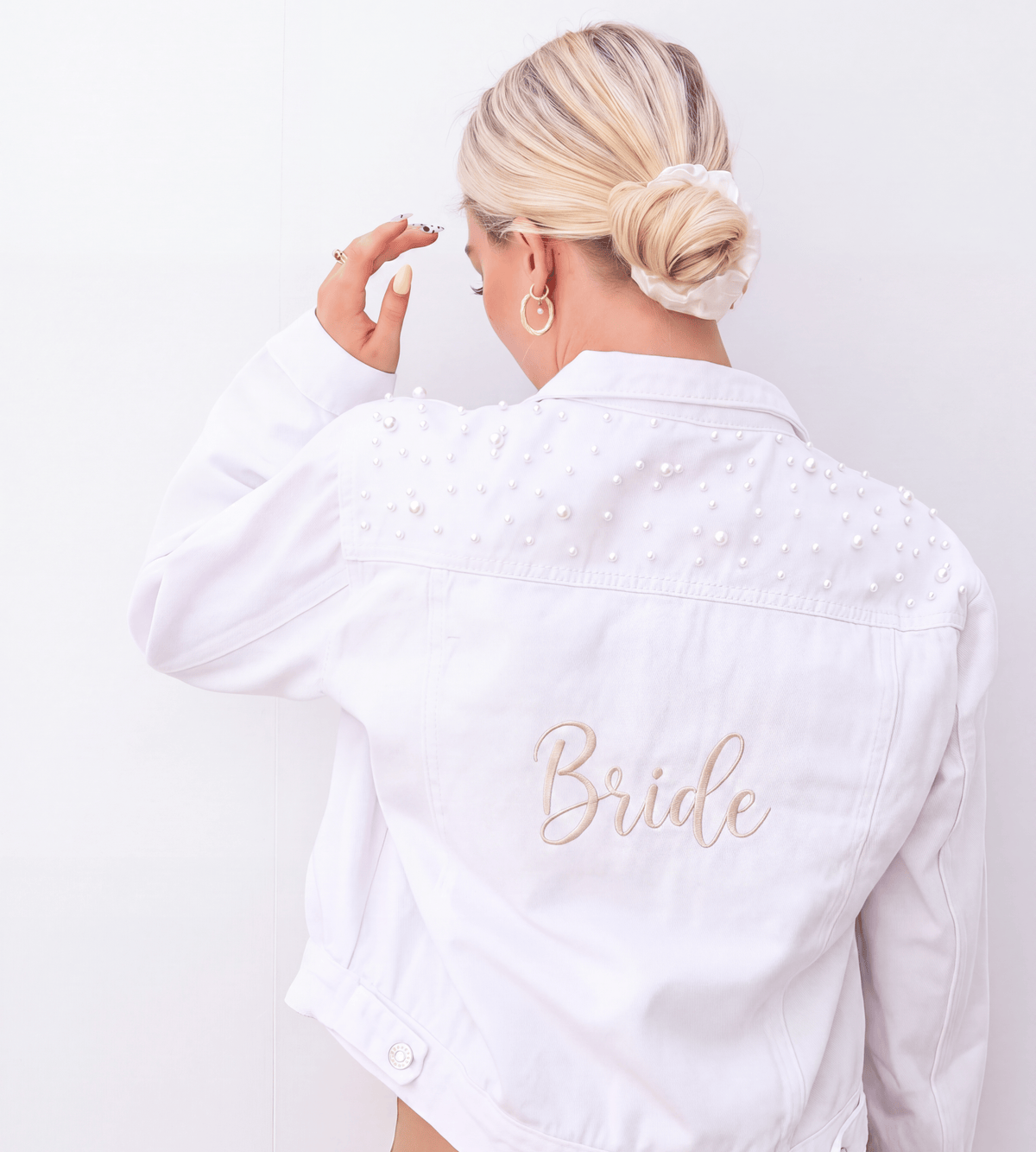 Embroidered Denim Jacket - Bride