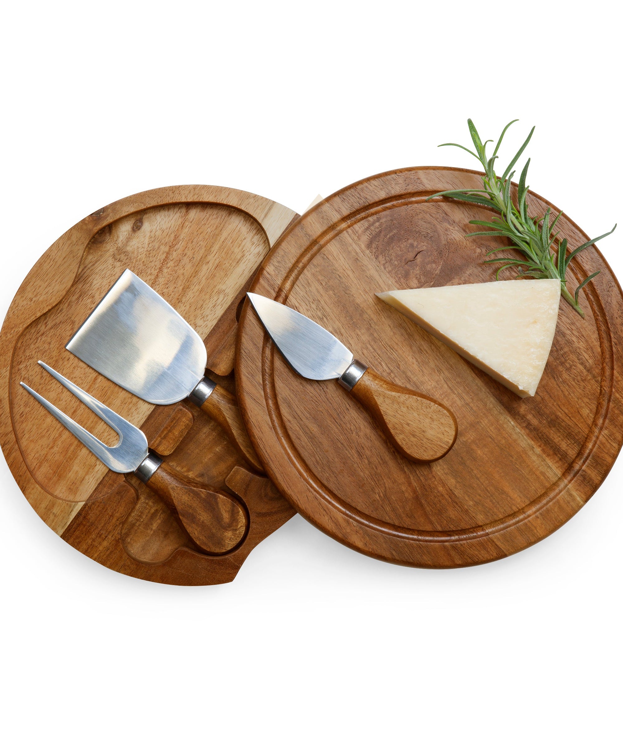 Acacia Brie Cheese Cutting Board & Tools Set