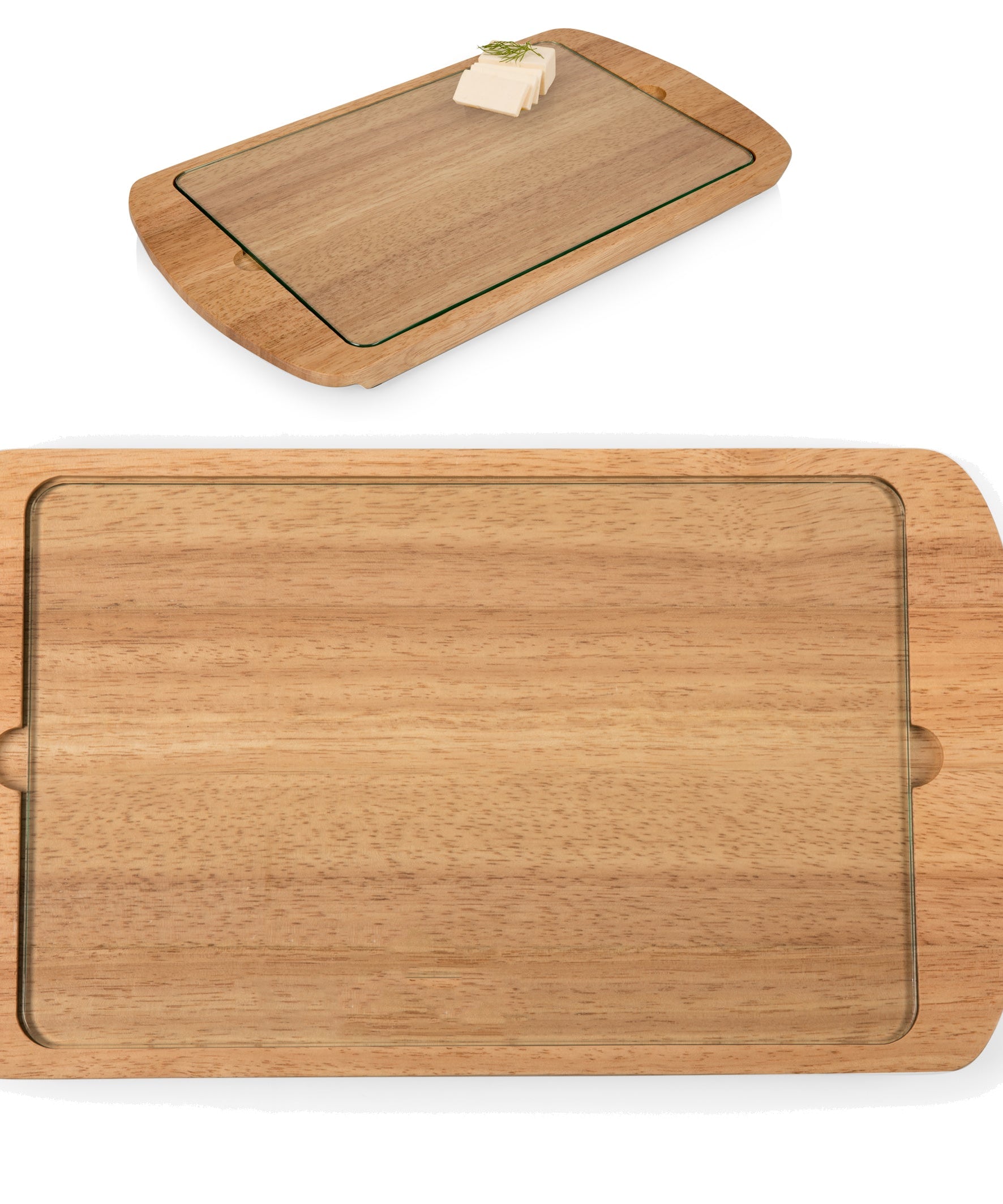 Billboard Glass Top Serving Tray