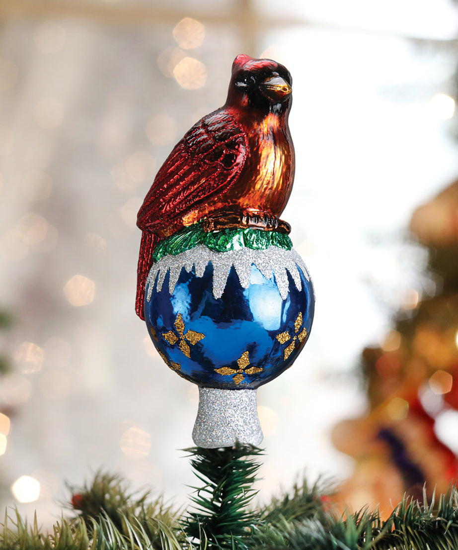 Cardinal Tree Top Ornament