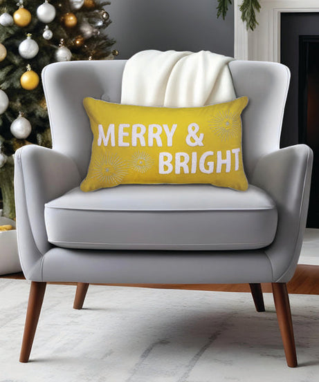 20" Merry & Bright Rectangle Pillow