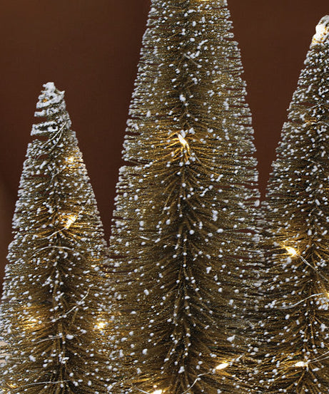 Lit Gold Tree Trio