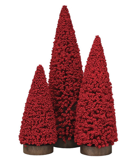 Holiday Berry 3 Tree Set