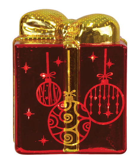 Lit Ornamental Glass Gift Box