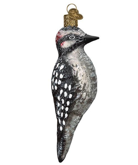 Vintage Hairy Woodpecker Ornament