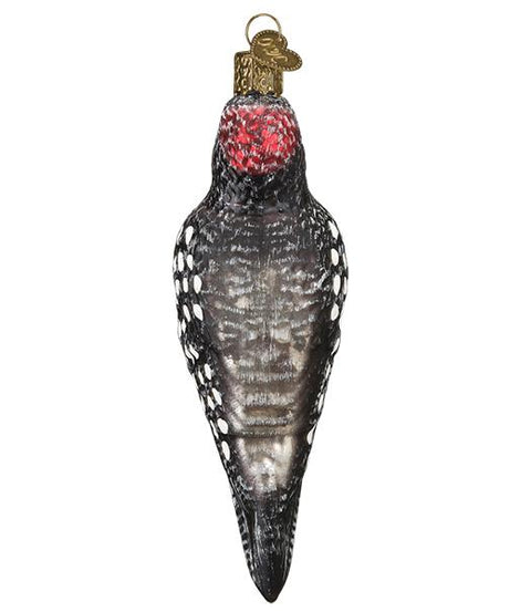 Vintage Hairy Woodpecker Ornament