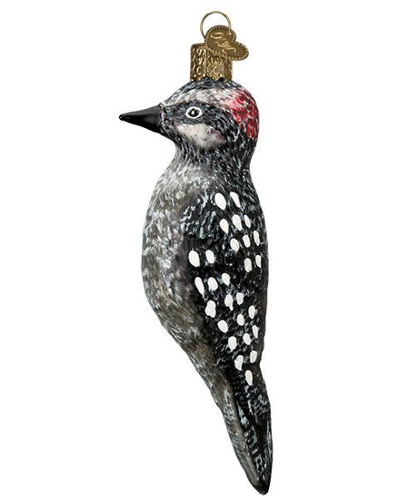 Vintage Hairy Woodpecker Ornament