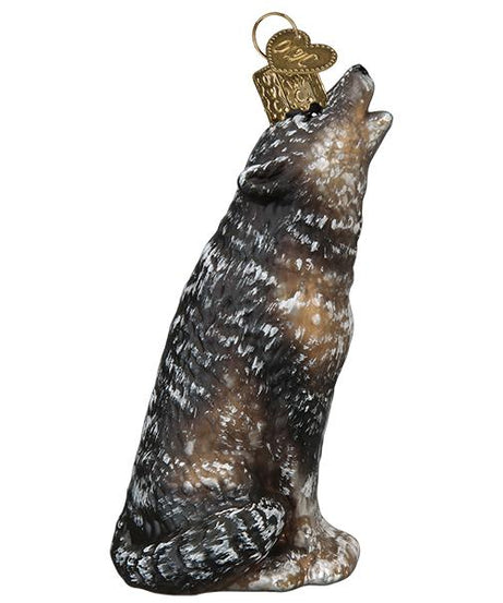 Vintage Howling Wolf Ornament