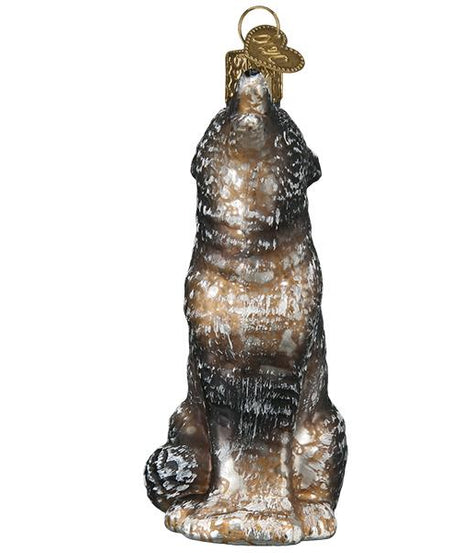 Vintage Howling Wolf Ornament
