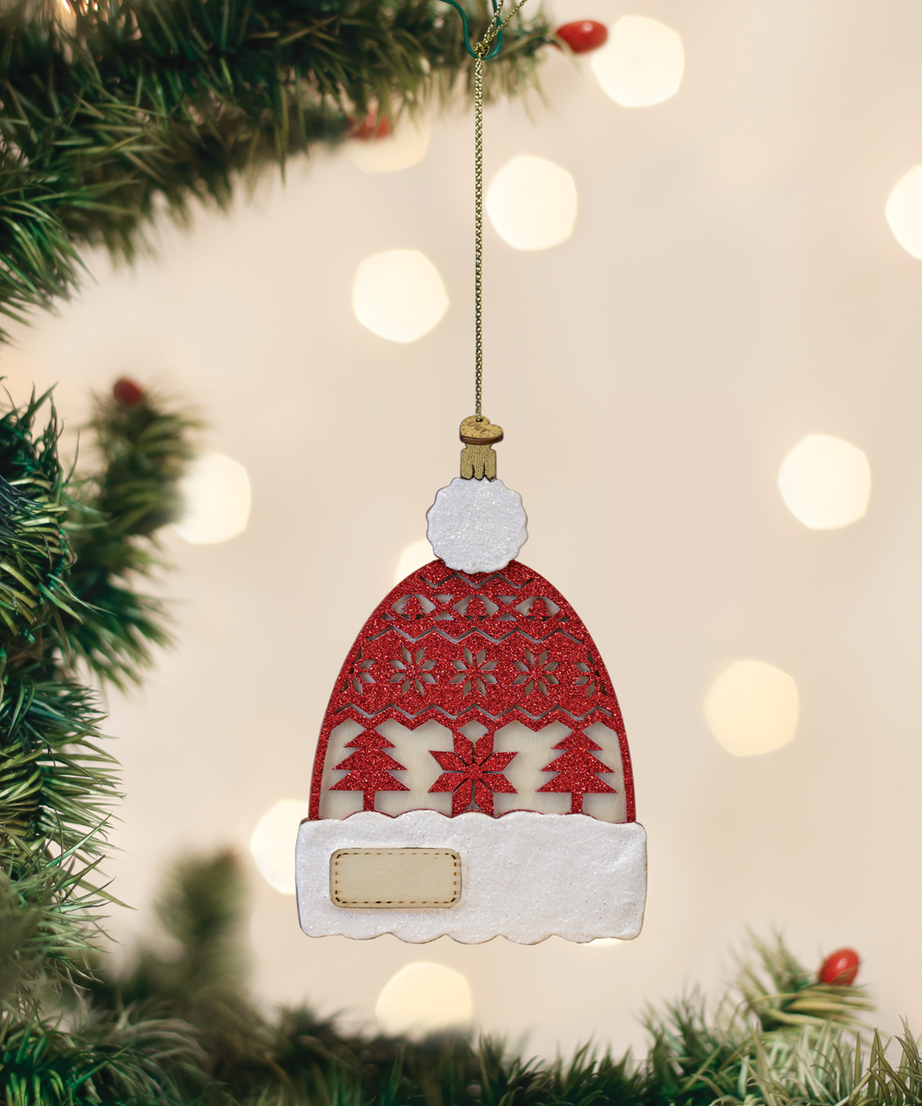 Cozy Cap Surprise Ornament