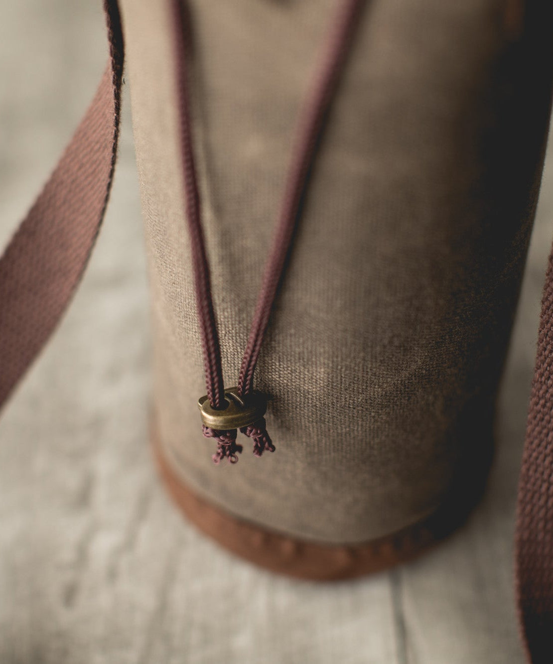 Waxed Canvas Wine Tote