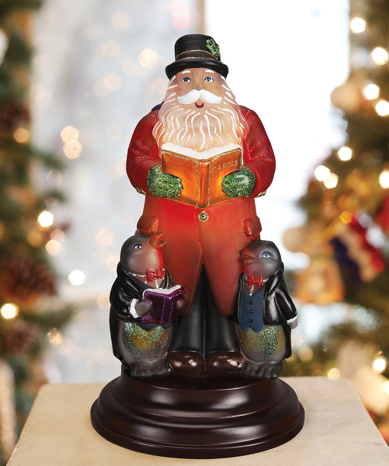 Caroling Santa Night Light