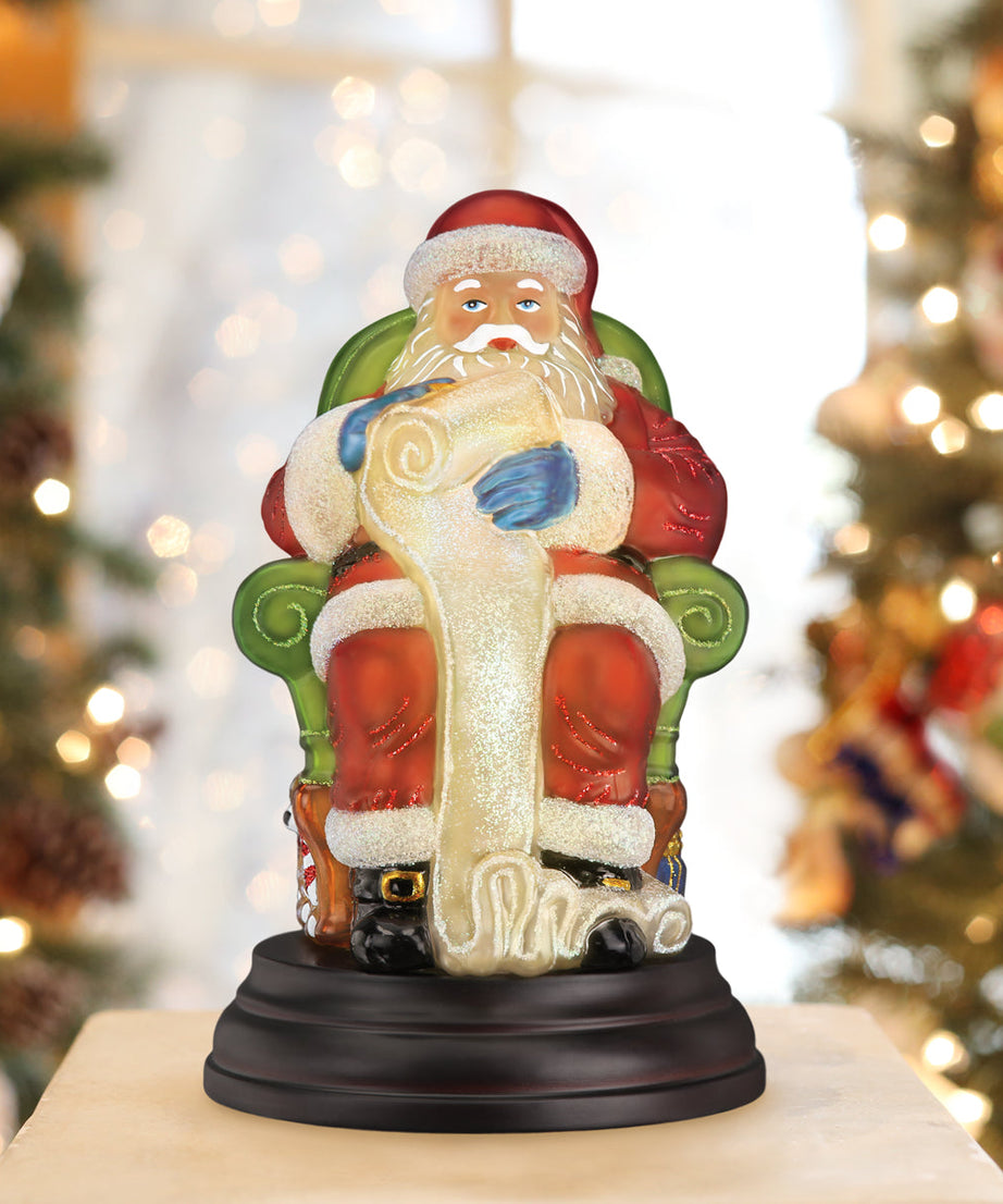 Santa Checking His List Light