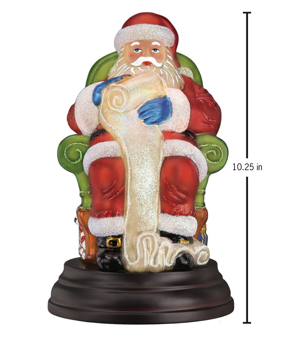 Santa Checking His List Light