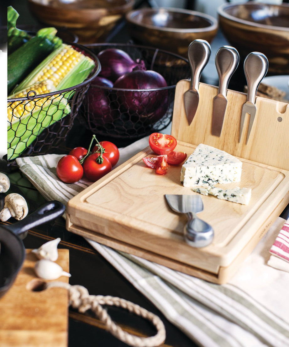 Asiago Cheese Cutting Board & Tools Set