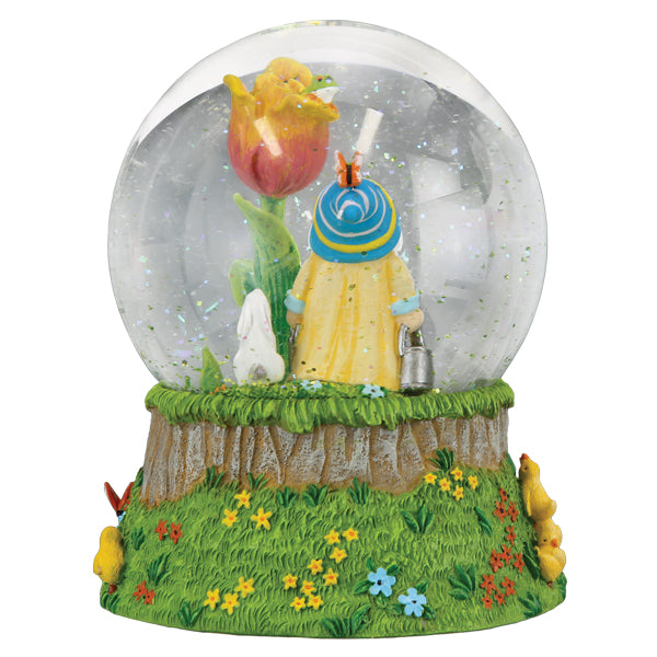 Spring Garden Gnome Snow Globe - Grazingbelles