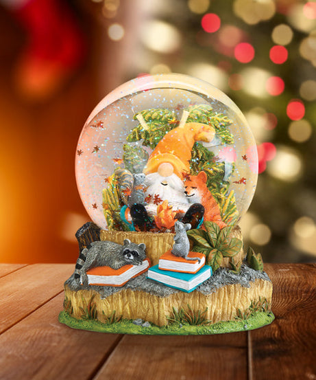 Autumn Forest Gnome Snow Globe - Grazingbelles