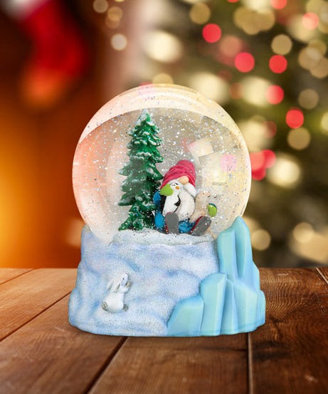 Winter Arctic Gnome Snow Globe
