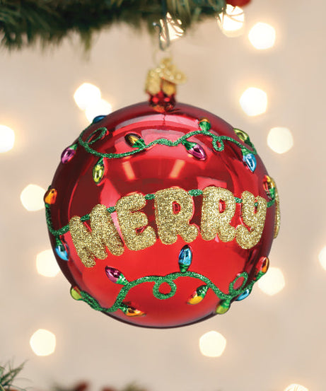 Merry & Bright Round Ornament - Grazingbelles