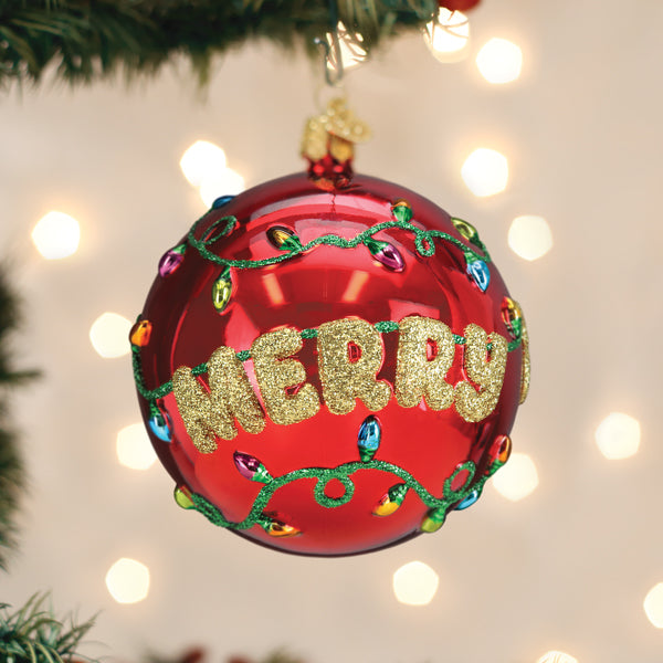 Merry & Bright Round Ornament - Grazingbelles