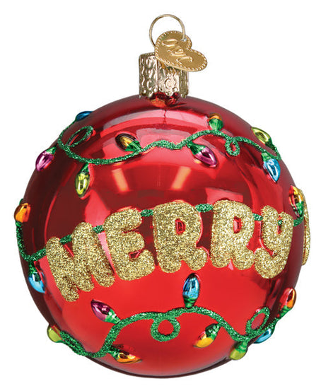 Merry & Bright Round Ornament - Grazingbelles