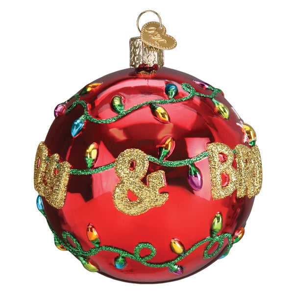Merry & Bright Round Ornament - Grazingbelles