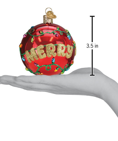 Merry & Bright Round Ornament - Grazingbelles