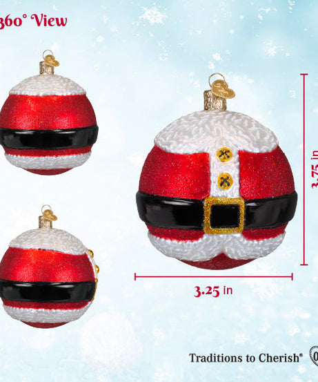 Mr. Claus Round Ornament