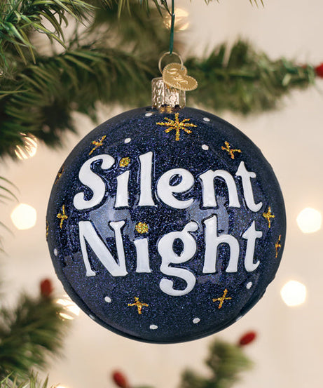 Silent Night Round Ornament