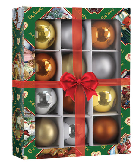 Metallics Balls - 1.5" 12 Count Ornament