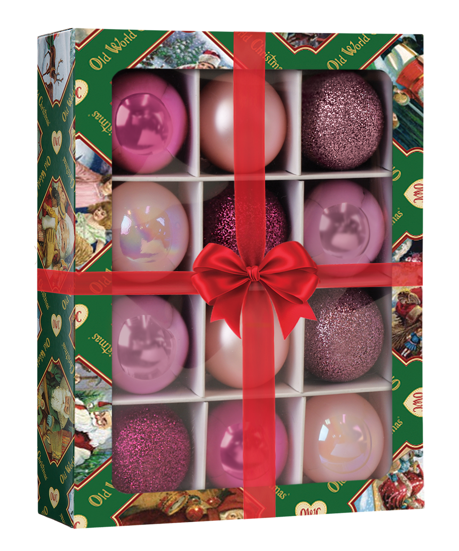 12 Count 1.5" Posh Pink Balls Ornament
