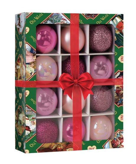 12 Count 1.5" Posh Pink Balls Ornament