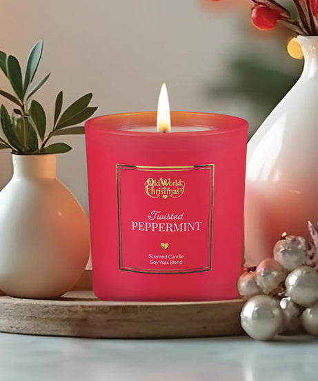 Twisted Peppermint Candle