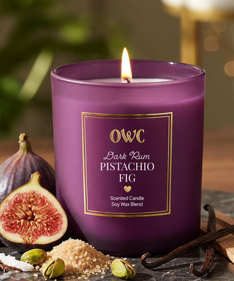 Dark Rum Pistachio Fig Candle