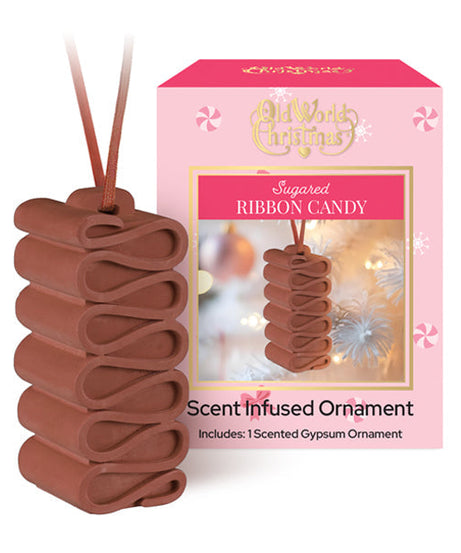 Sugared Ribbon Candy Scented Ornament