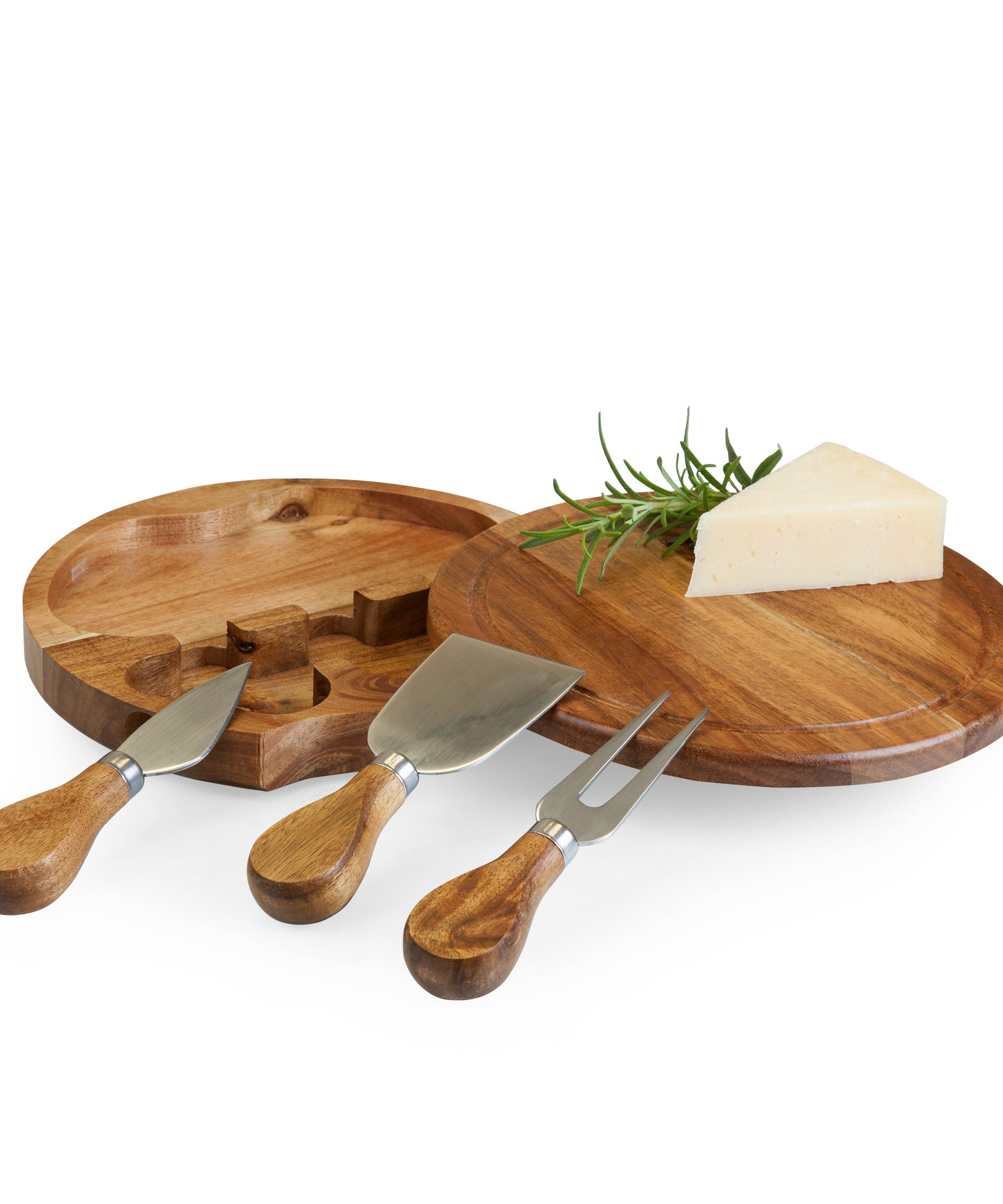 Acacia Brie Cheese Cutting Board & Tools Set