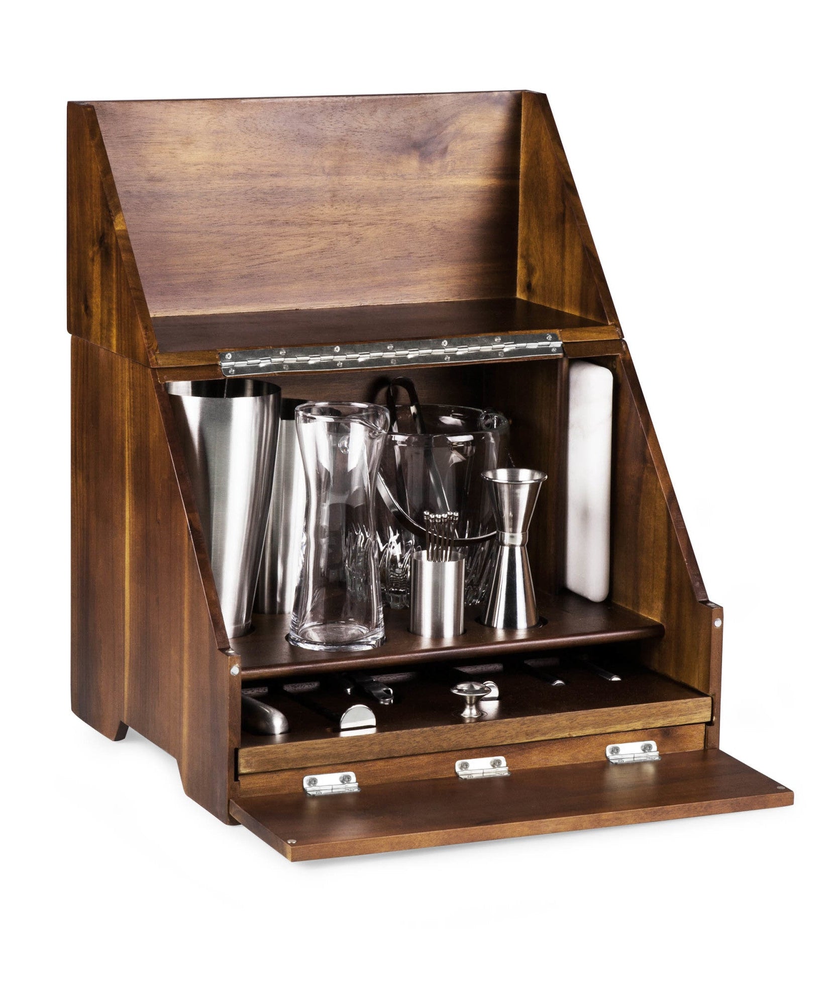 Madison Acacia Tabletop Bar Set