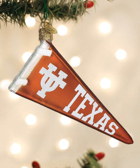 Texas Pennant Ornament
