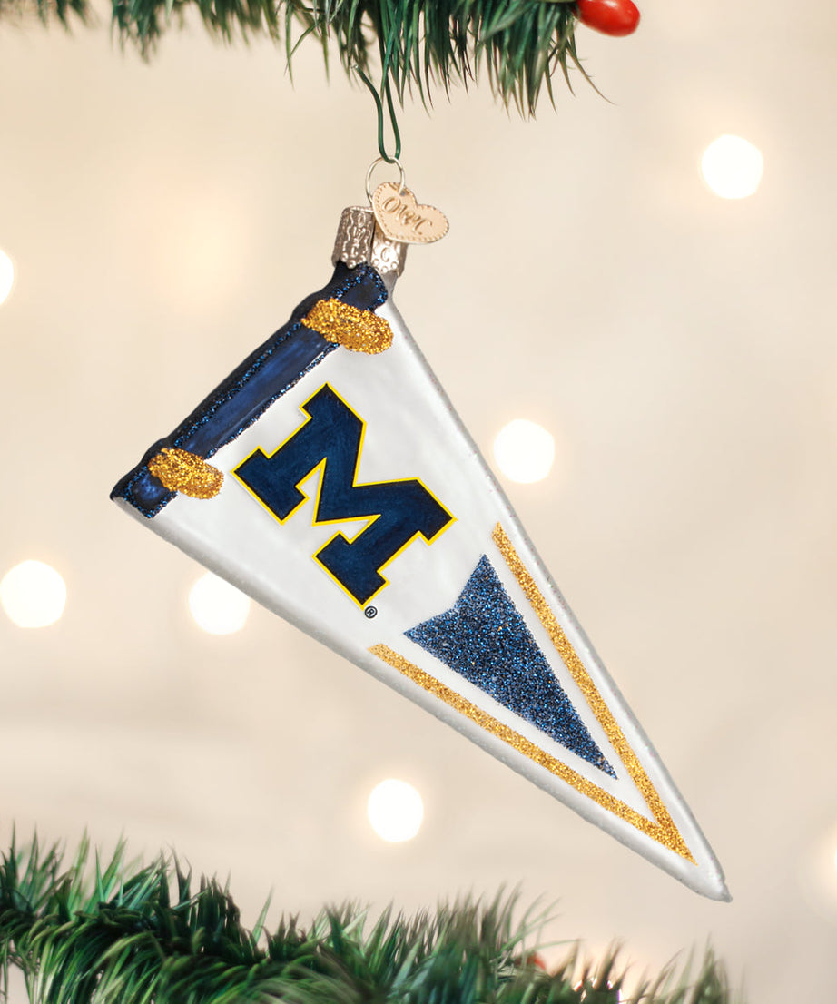 Michigan Pennant Ornament