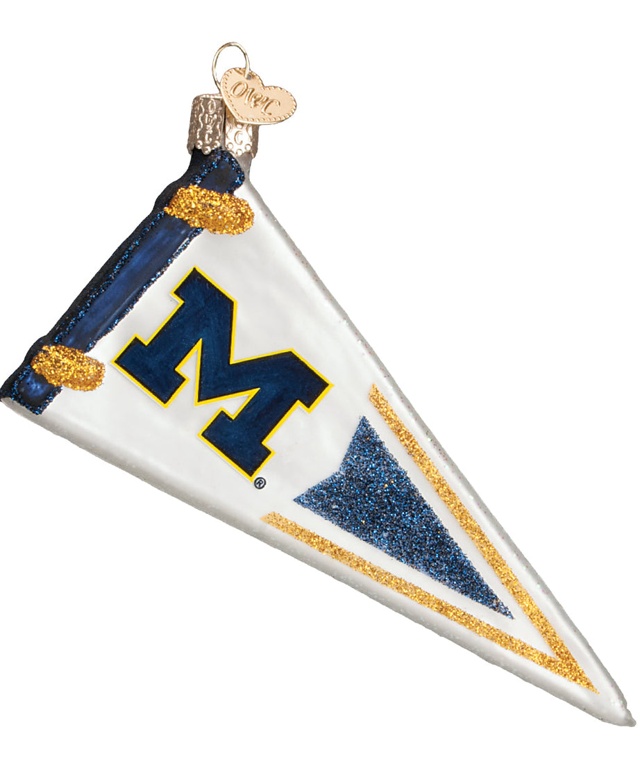 Michigan Pennant Ornament