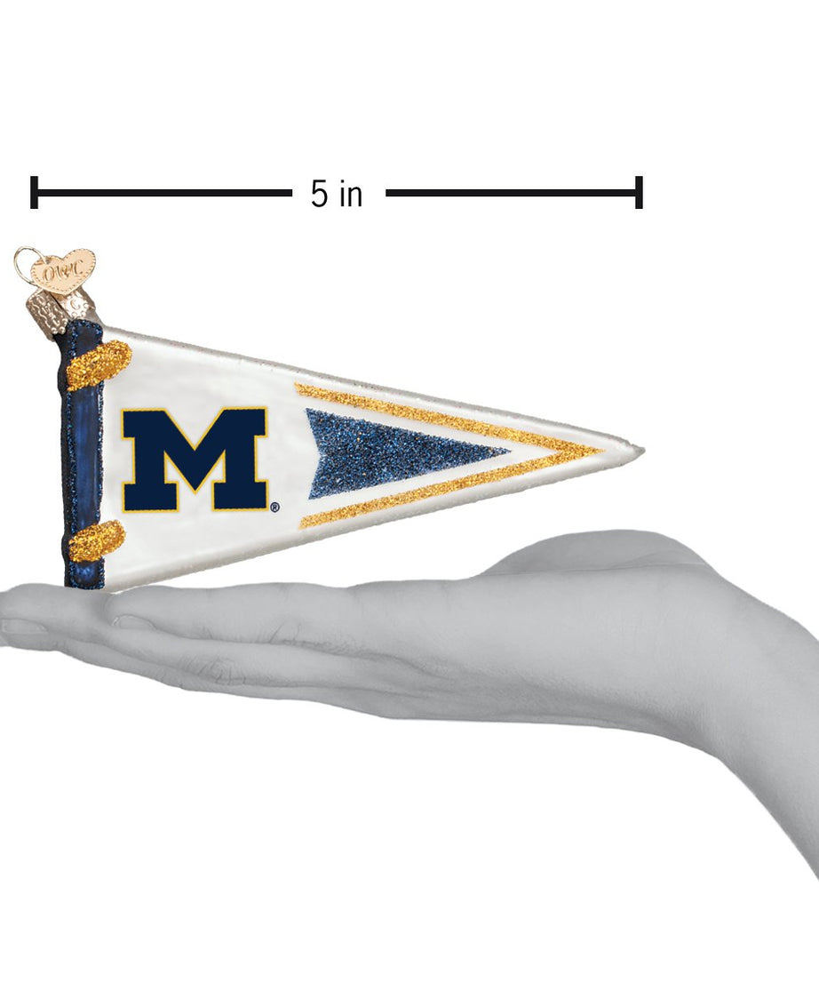 Michigan Pennant Ornament