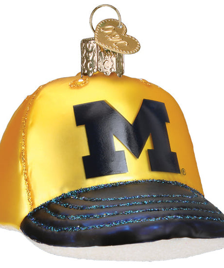Michigan Baseball Cap Ornament