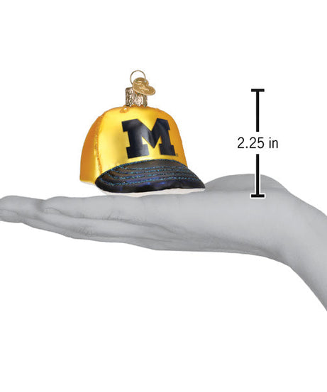 Michigan Baseball Cap Ornament