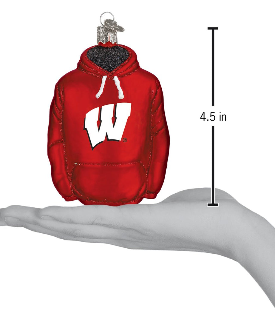 Wisconsin Hoodie Ornament