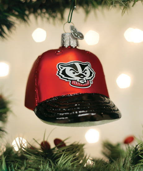 Wisconsin Baseball Cap Ornament